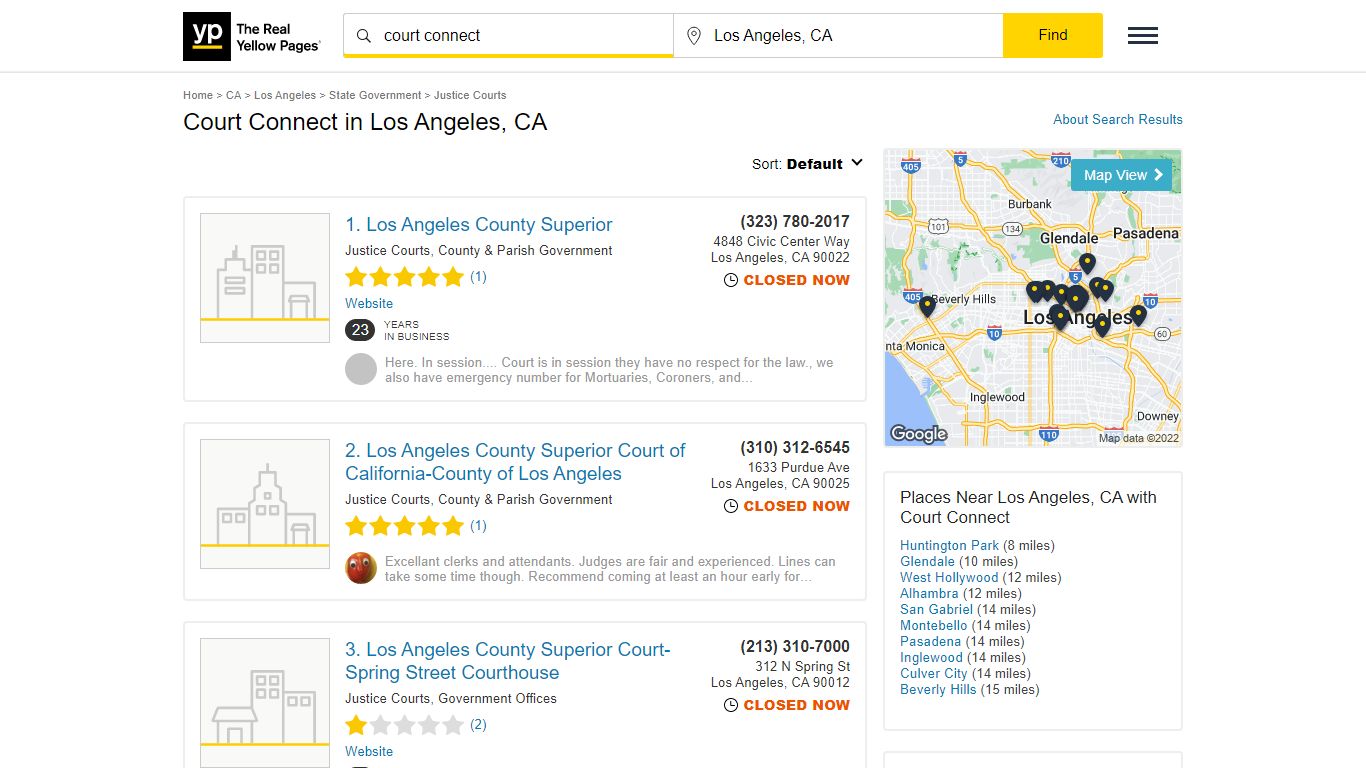 Best 30 Court Connect in Los Angeles, CA - YP.com - Yellow Pages